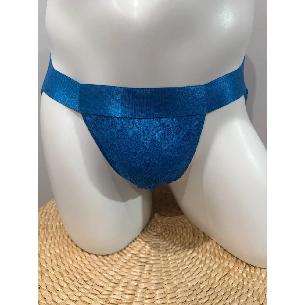 Cosabella Never Say Never Blue Lace Sports Brief Luxury Italian Men's Underwear‎